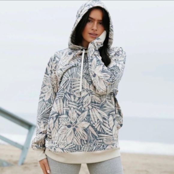Feat Tropics Flowtech Floral Roam Hoodie Unisex Sz XL - Picture 1 of 8